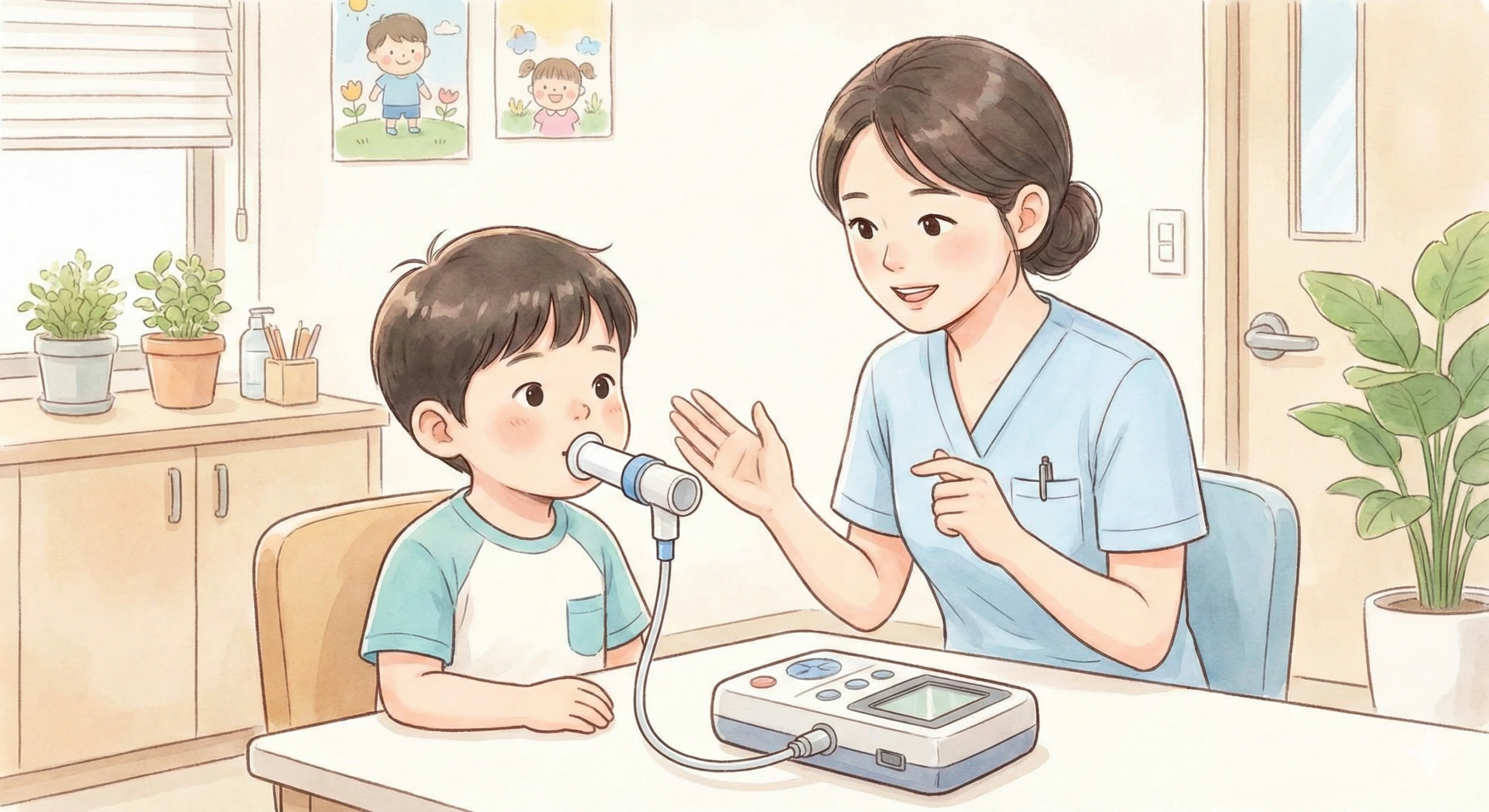 알레르기 진료 일러스트